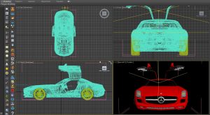 mercedes-kirmizi-model-3dsmax